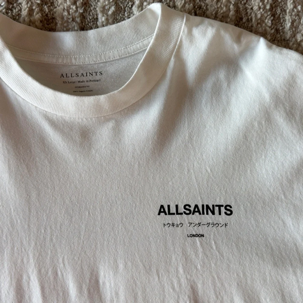 All Saints White Graphic Tee - Picture 2 of 4